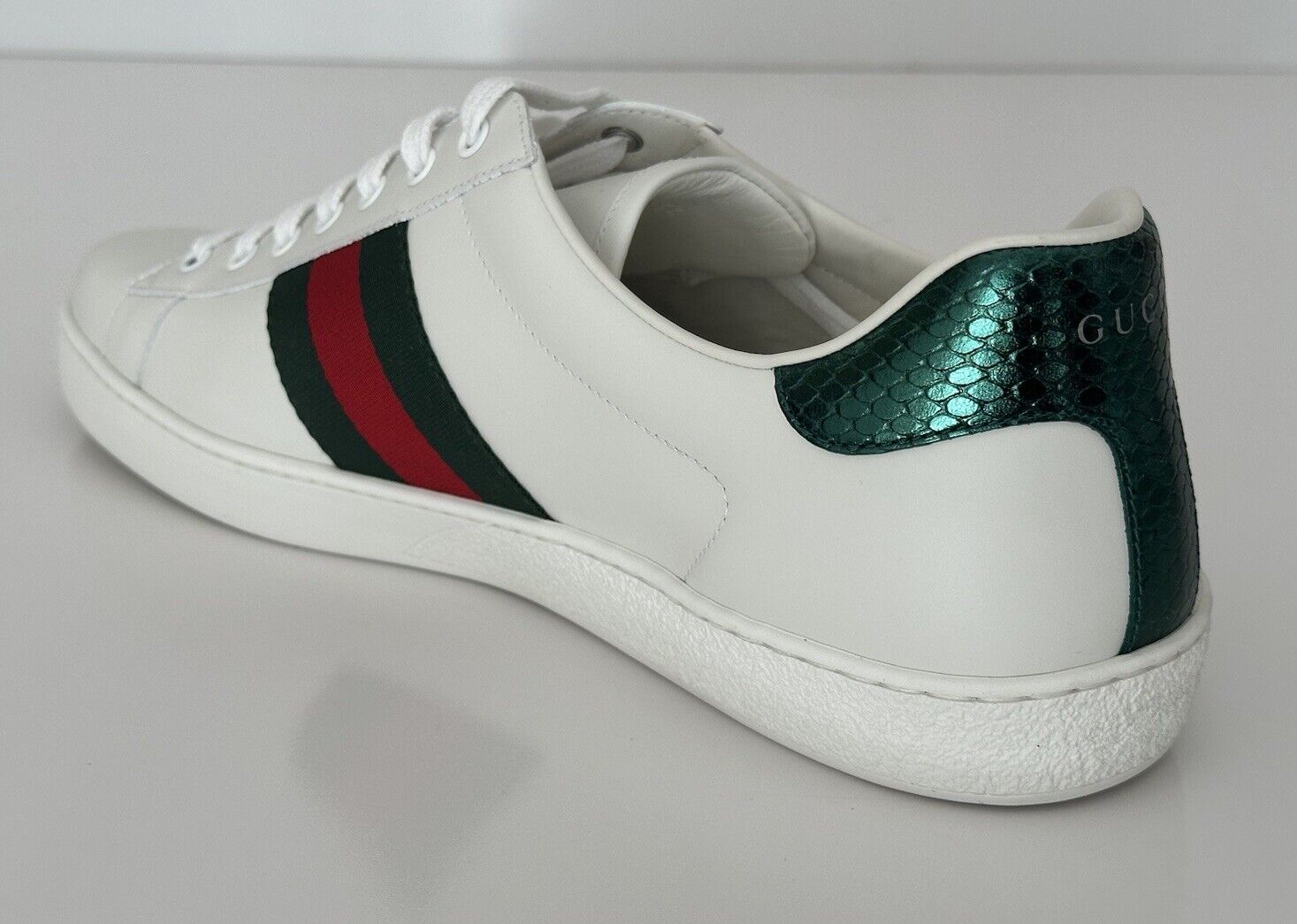 Gucci Men's Soft White Snake dSneakers 14.5 US (Gucci 13.5) 456230 IT NIB