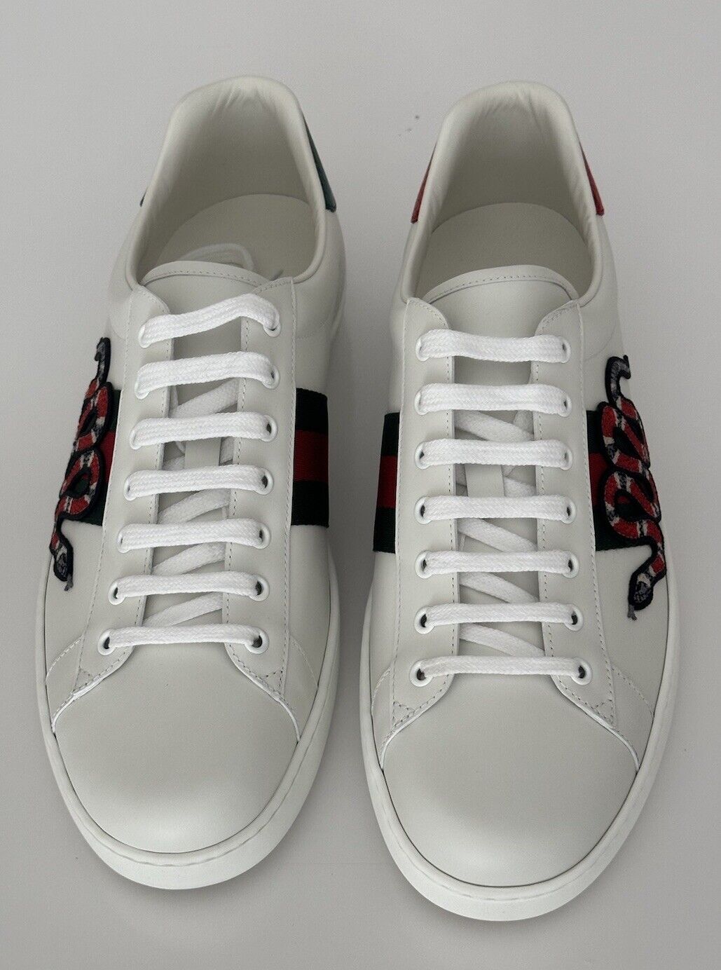 Gucci Men's Soft White Snake dSneakers 14.5 US (Gucci 13.5) 456230 IT NIB