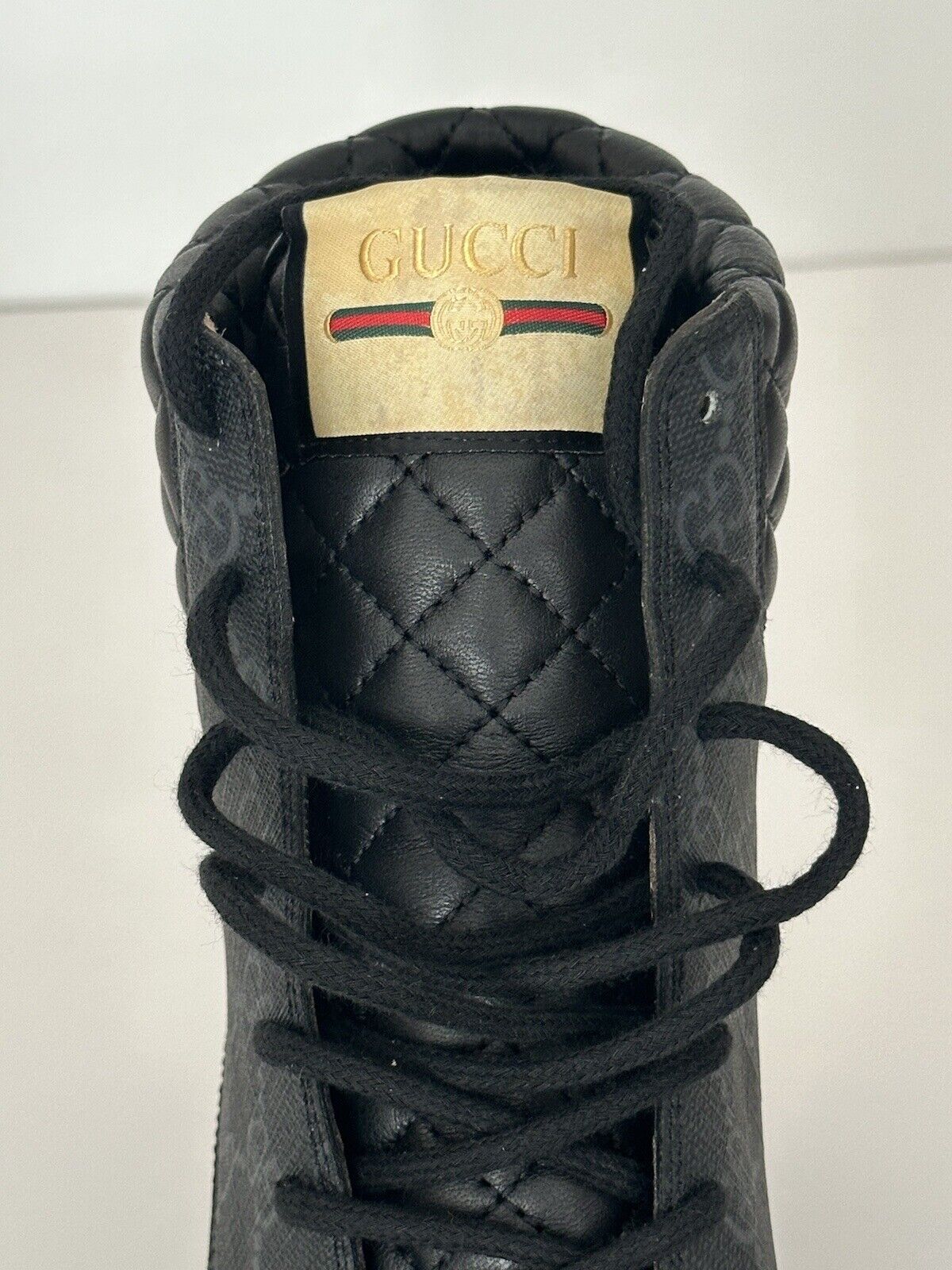 Gucci  Women's GG Supreme Leather Black Boots 9 US (39 Euro) 659691 IT NIB