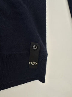 Fendi Knit Wool Sweater 54 Euro (Fits like M-L) FZX005 Made in Italy NWT $1350