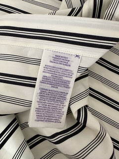 Ralph Lauren Purple Label Men's Striped Black/White Dress Shirt 16.5 IT NWT $495