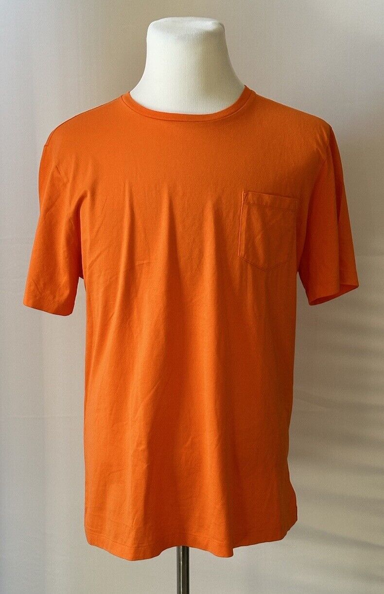 Ralph Lauren Purple Label Orange Cotton Jersey T-Shirt 2XL NWT $195