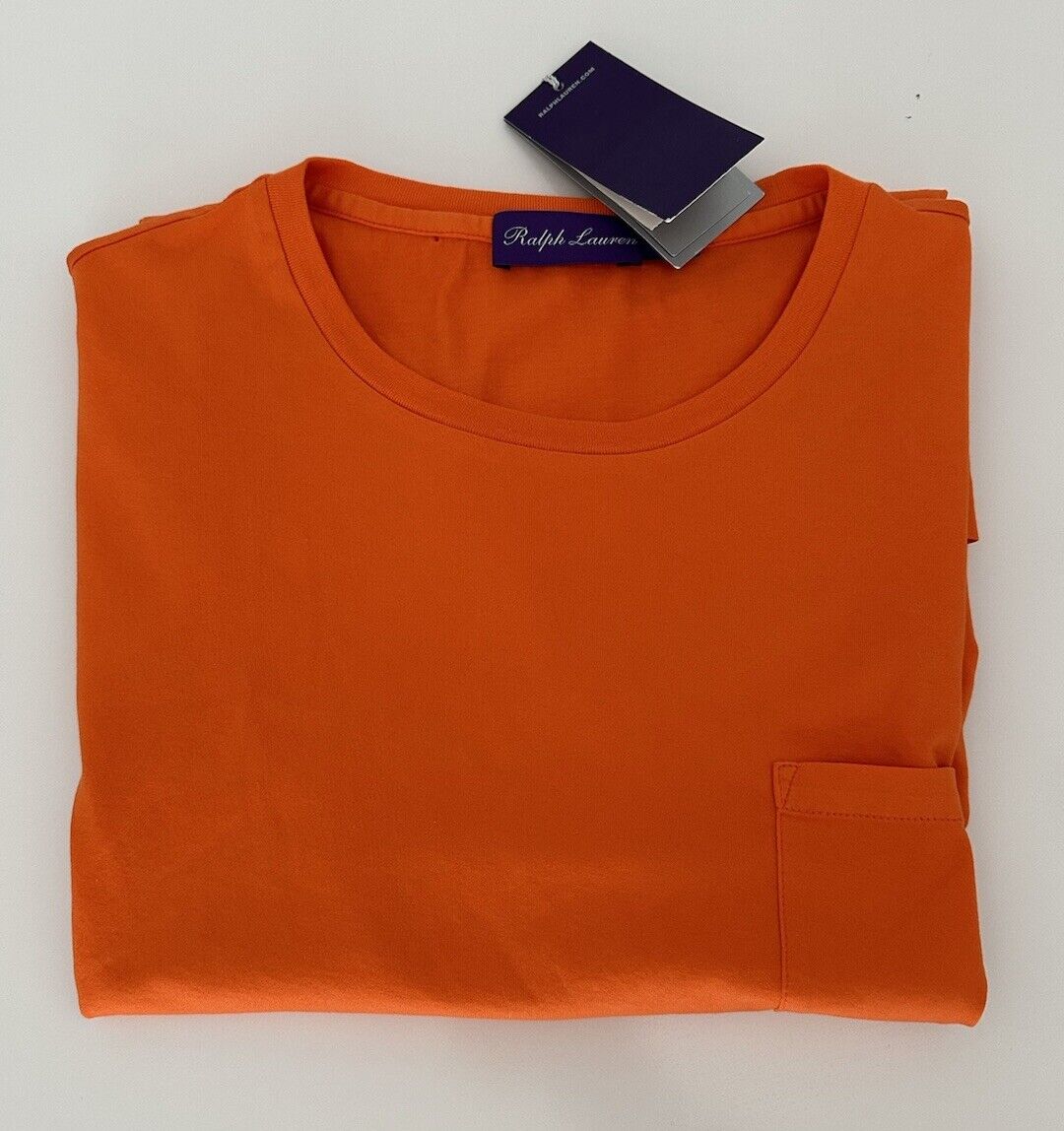 Ralph Lauren Purple Label Orange Cotton Jersey T-Shirt 2XL NWT $195