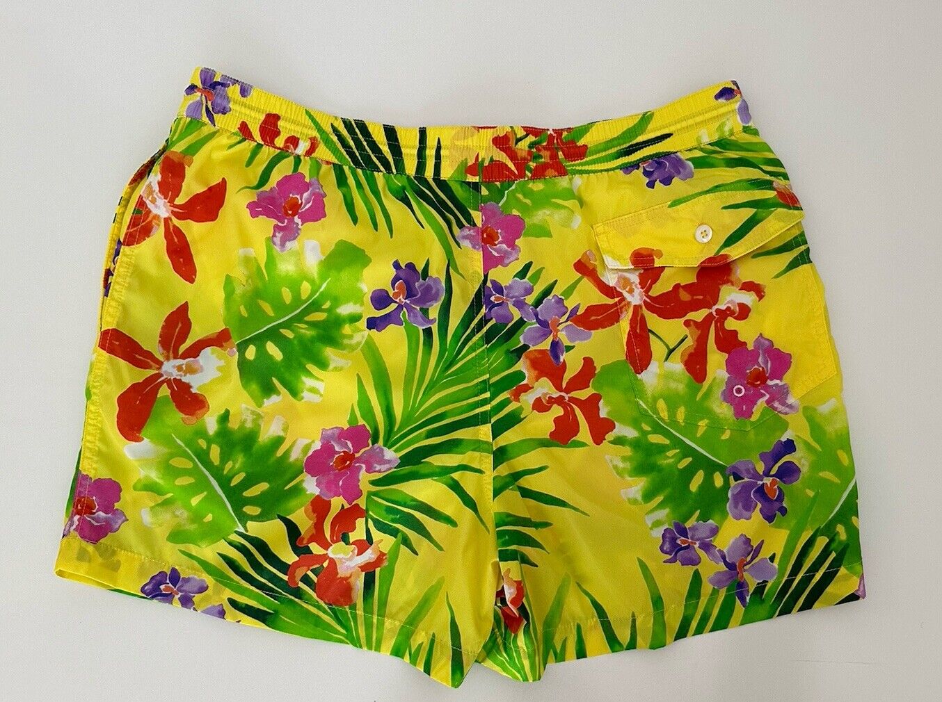 Polo Ralph Lauren Purple Label Men's Yellow Swim Shorts Trunks XL Portugal NWT