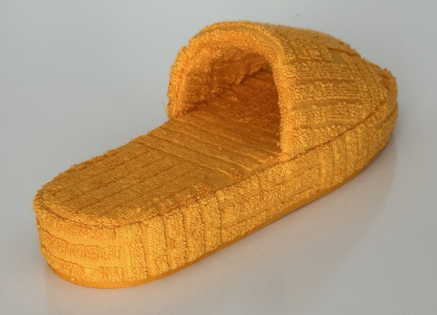 Bottega Veneta Womens Intrecciato Resort Sponge Slipper Yellow 10 US 659139 $600