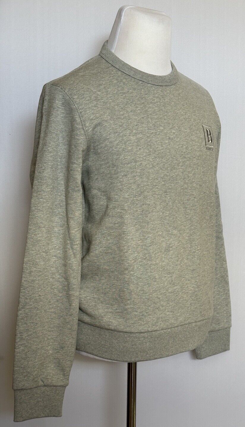 Burberry Deepdale BBOX Women's Pale Grey Cotton Sweatshirt L 8080861 NWT $550