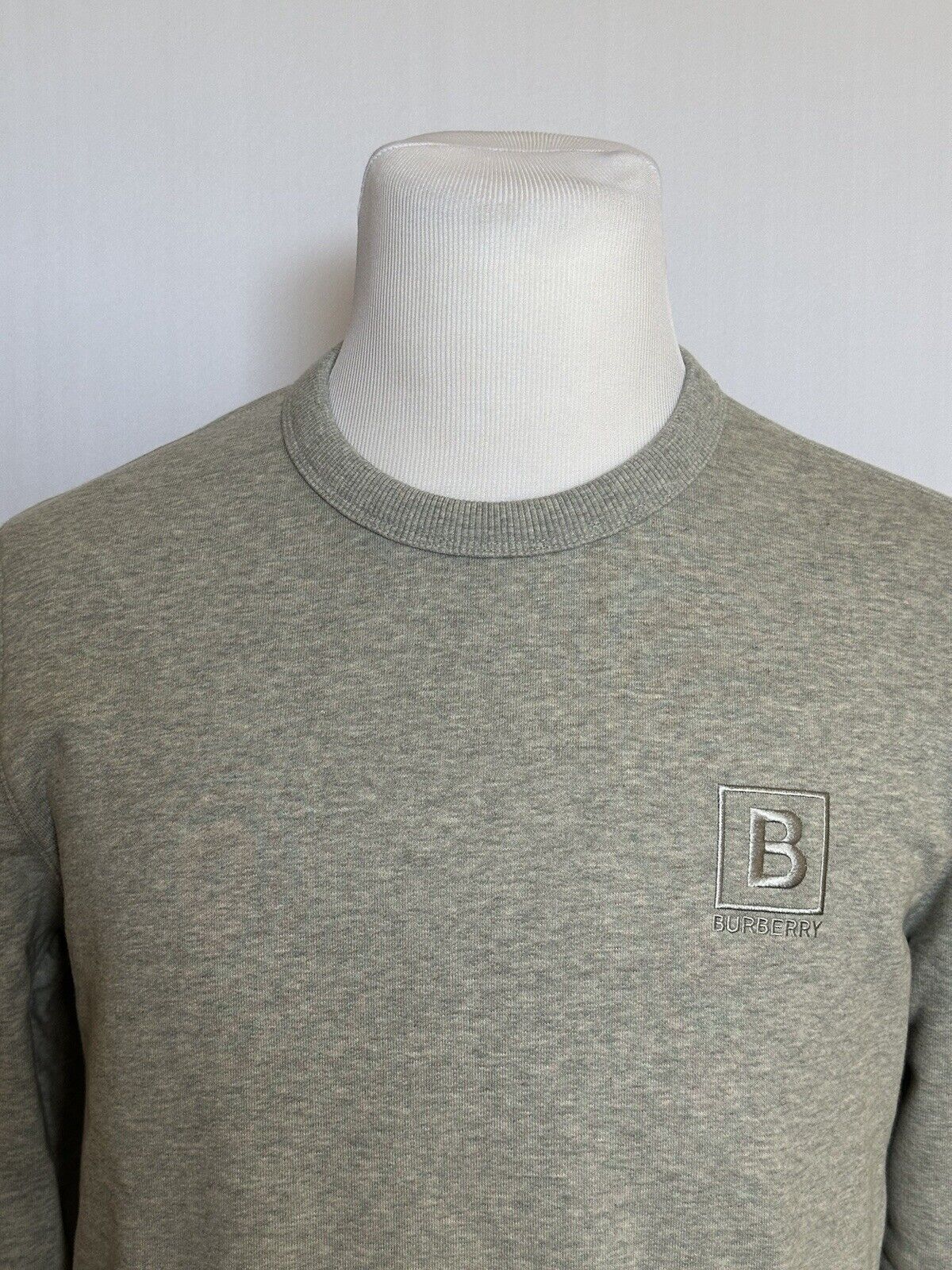 Burberry Deepdale BBOX Women's Pale Grey Cotton Sweatshirt L 8080861 NWT $550