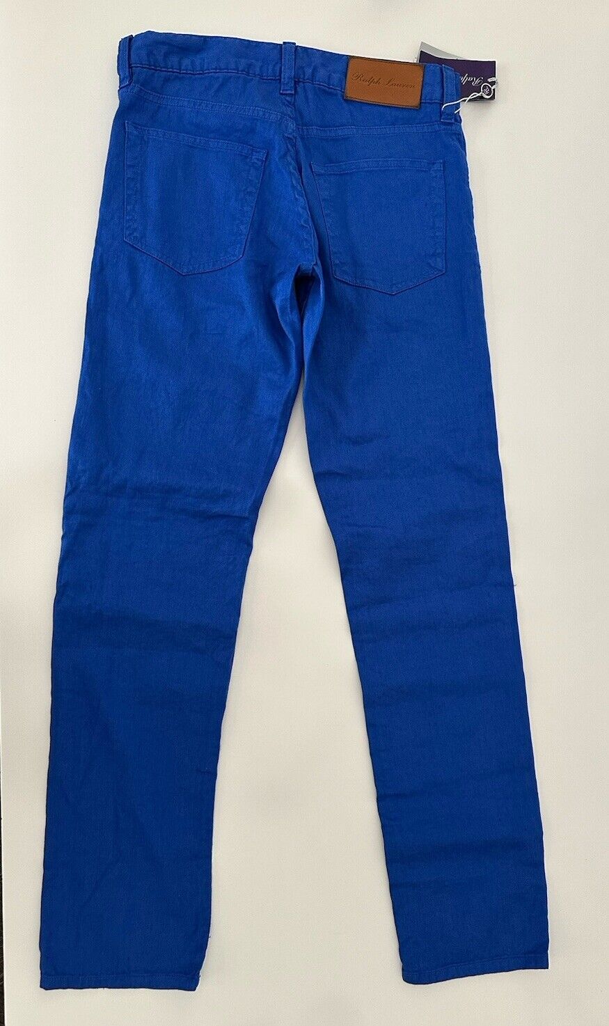 Ralph Lauren Purple Label Men's Blue Linen/Cotton Jeans 28x32 Portugal NWT $595