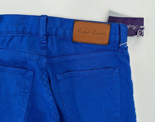 Ralph Lauren Purple Label Men's Blue Linen/Cotton Jeans 28x32 Portugal NWT $595