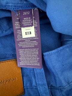 Ralph Lauren Purple Label Men's Blue Linen/Cotton Jeans 28x32 Portugal NWT $595