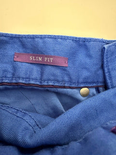 Ralph Lauren Purple Label Men's Blue Linen/Cotton Jeans 28x32 Portugal NWT $595