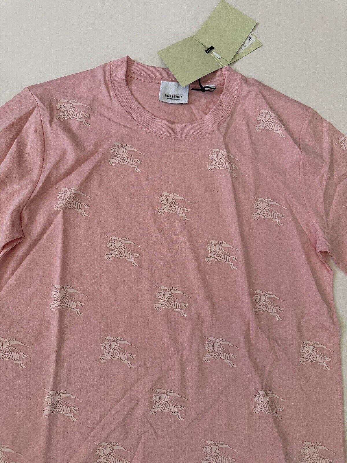 Burberry Carrick Logo Light Pink Cotton T-shirt XS 8071634