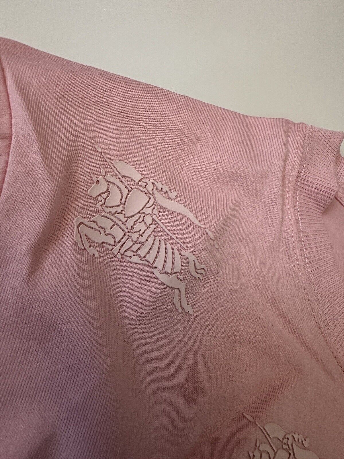 Burberry Carrick Logo Light Pink Cotton T-shirt XS 8071634