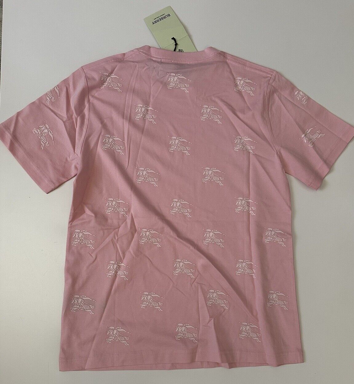 Burberry Carrick Logo Light Pink Cotton T-shirt XS 8071634