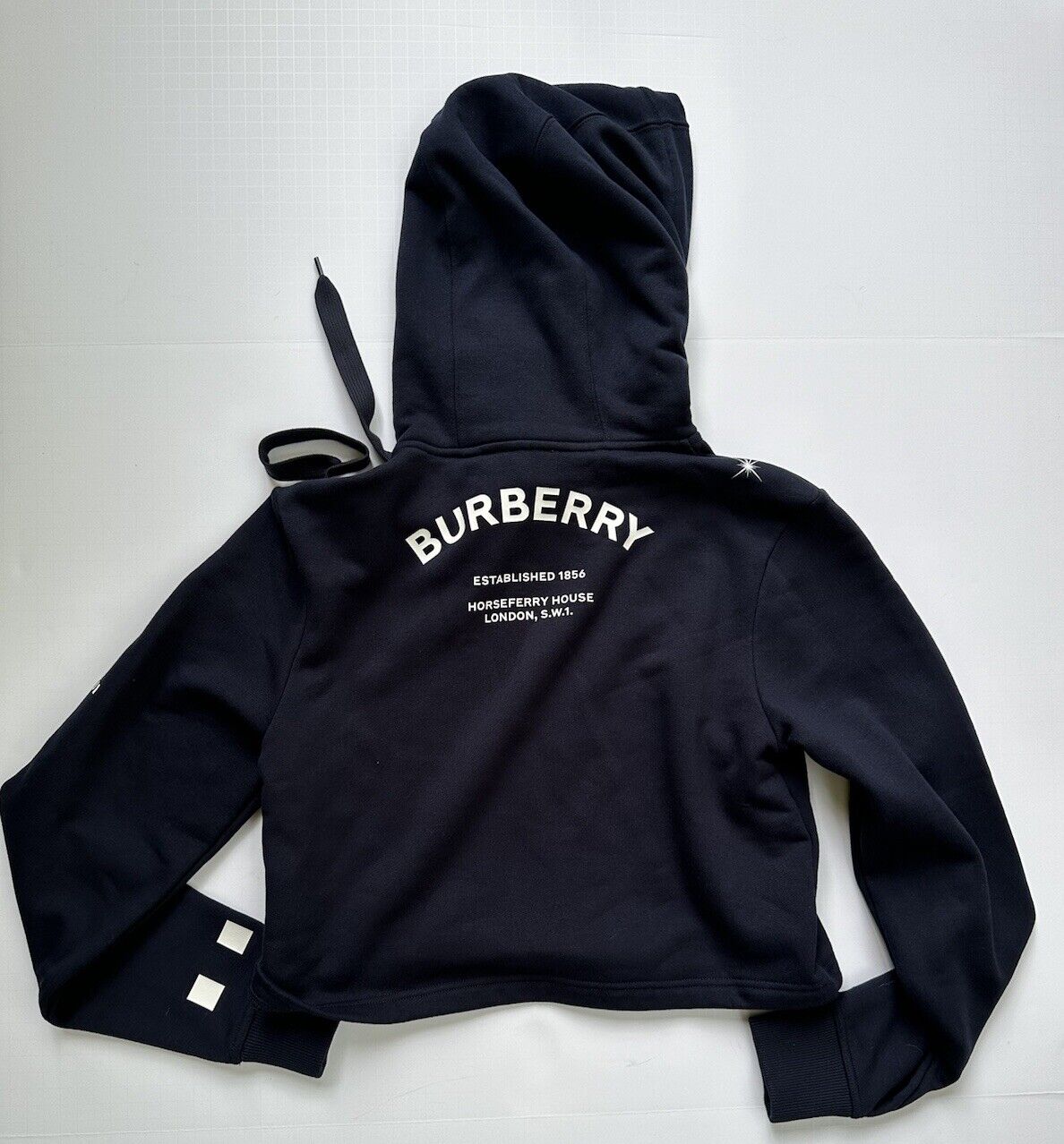 Burberry Constellation -print Jenny Cropped Hoodie 2XS 8061320 NWT $840