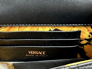 Versace Virtus Quilted Leather Black Crossbody Shoulder Bag DBFH821 NWT $1925 IT