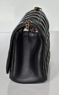 Versace Virtus Quilted Leather Black Crossbody Shoulder Bag DBFH821 NWT $1925 IT
