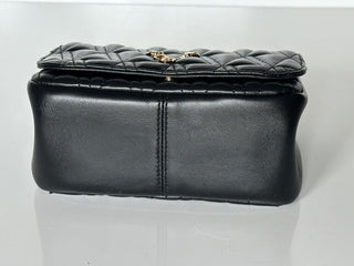 Versace Virtus Quilted Leather Black Crossbody Shoulder Bag DBFH821 NWT $1925 IT