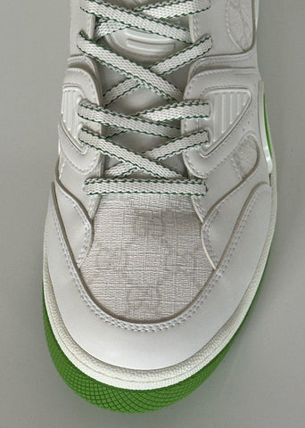 Gucci Demetra GG Men's Low-top Green/White Sneakers 11.5 US Gucci 11 698785 NIB