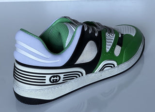 Gucci Men's Low-top White/Green Leather Sneakers 11.5 US (Gucci 11G) 697882 NIB
