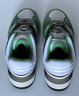 Gucci Men's Low-top White/Green Leather Sneakers 11.5 US (Gucci 11G) 697882 NIB