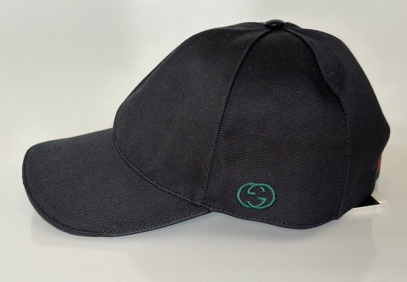 Gucci GG Logo Baseball Cap Hat Cotton Black S (57 cm) Italy 387554 IT NWT