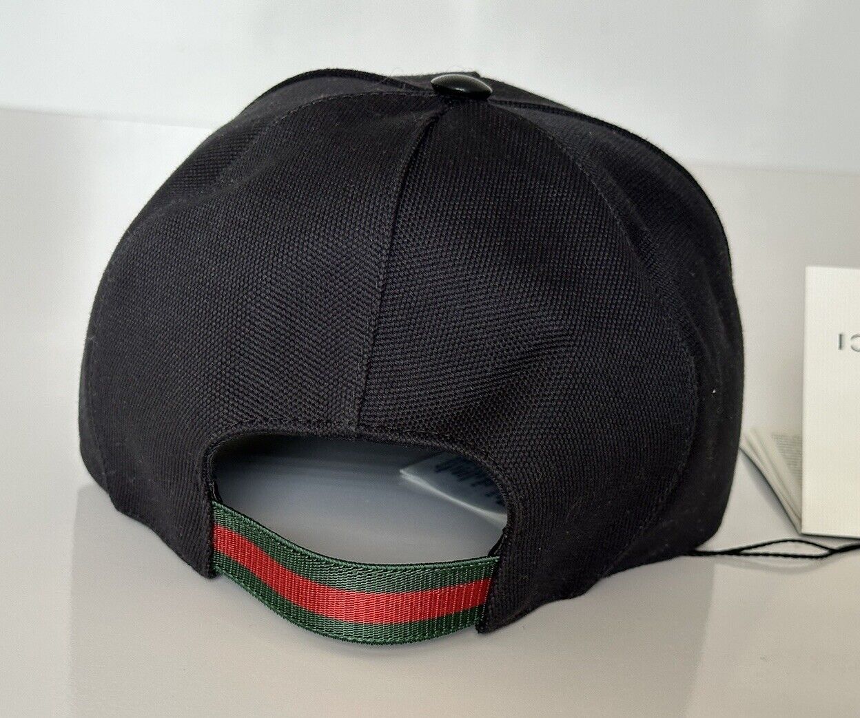 Gucci GG Logo Baseball Cap Hat Cotton Black S (57 cm) Italy 387554 IT NWT