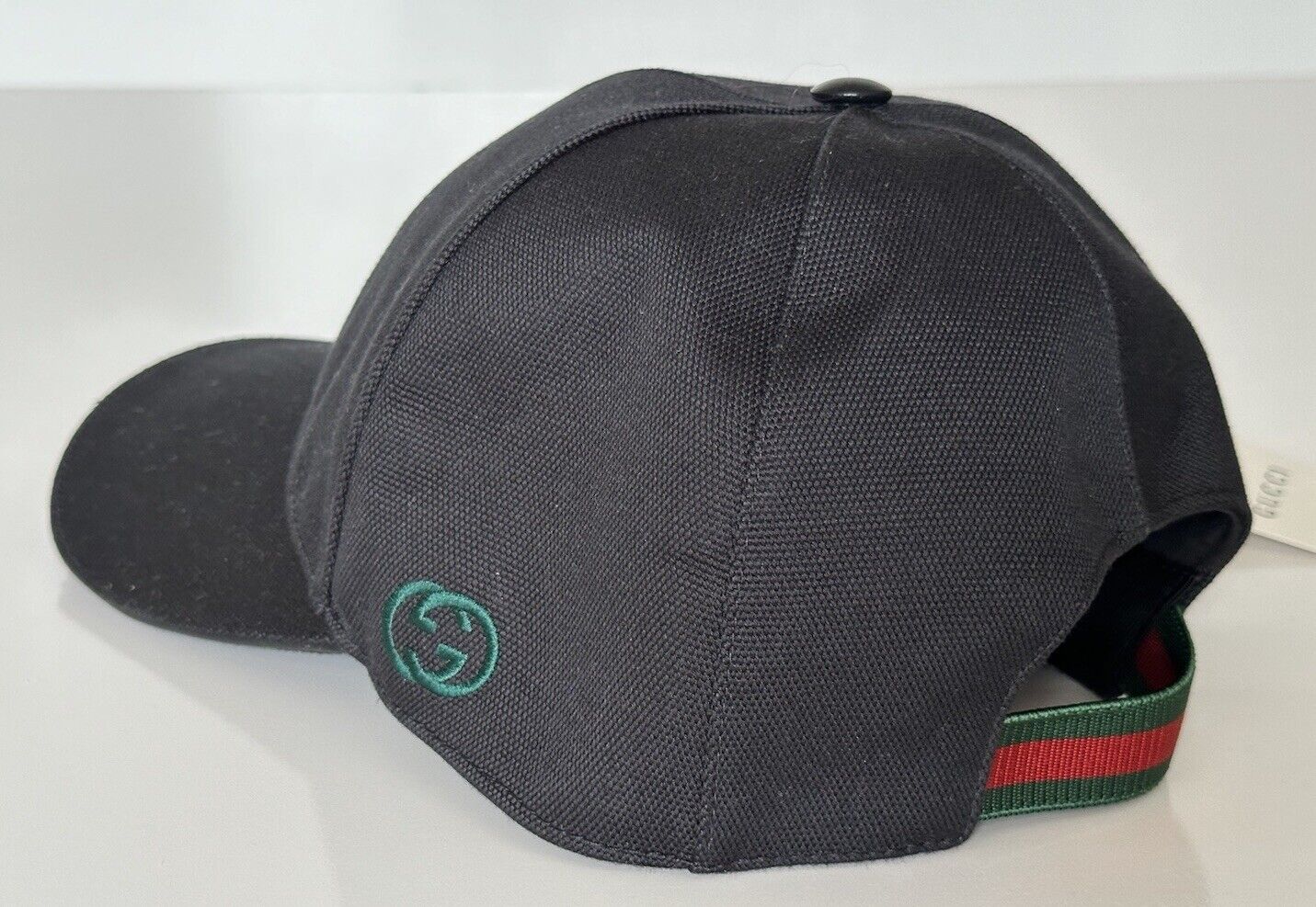 Gucci GG Logo Baseball Cap Hat Cotton Black S (57 cm) Italy 387554 IT NWT