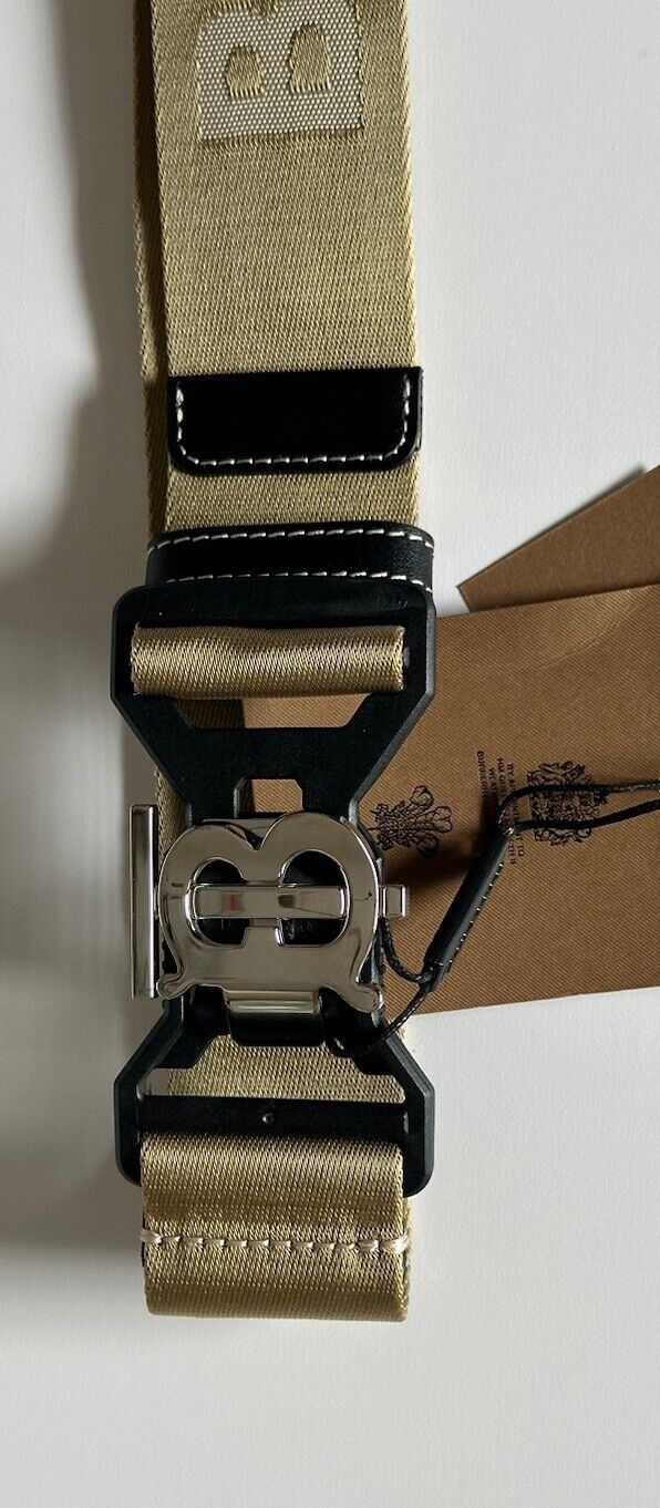 Burberry Sport Clip TB Buckle Nylon Honey Belt 38/95 Italy 8051511 New $440