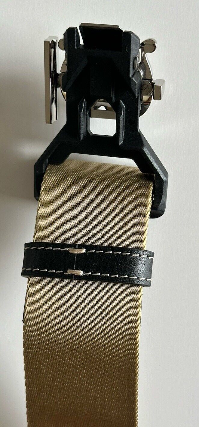 Burberry Sport Clip TB Buckle Nylon Honey Belt 32/80 Italy 8051511 New $440