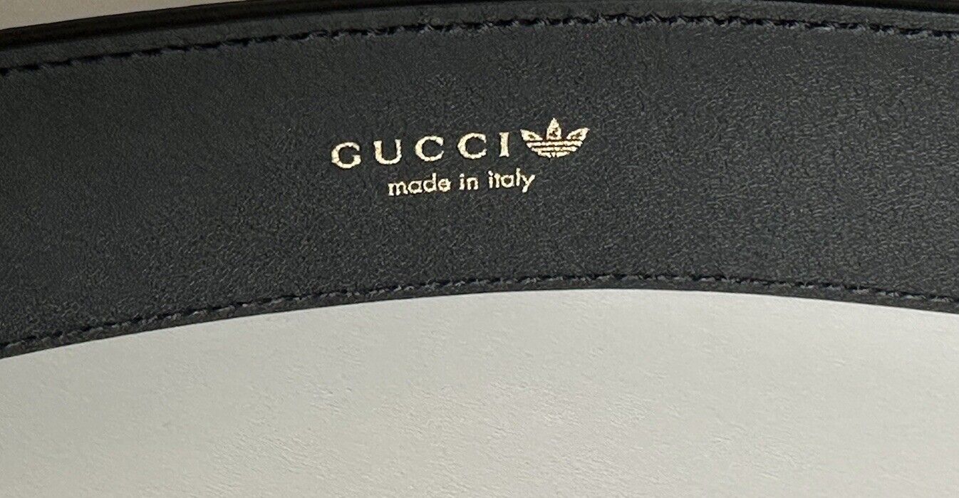 Gucci x Adidas GG Marmont Leather Belt Black/White/Red 100/40 Italy 406831