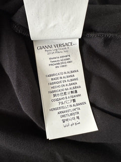 Versace Gold Medusa Print Black Cotton Jersey T-Shirt XS A89497S NWT $475