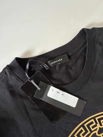 Versace Gold Medusa Print Black Cotton Jersey T-Shirt XS A89497S NWT $475