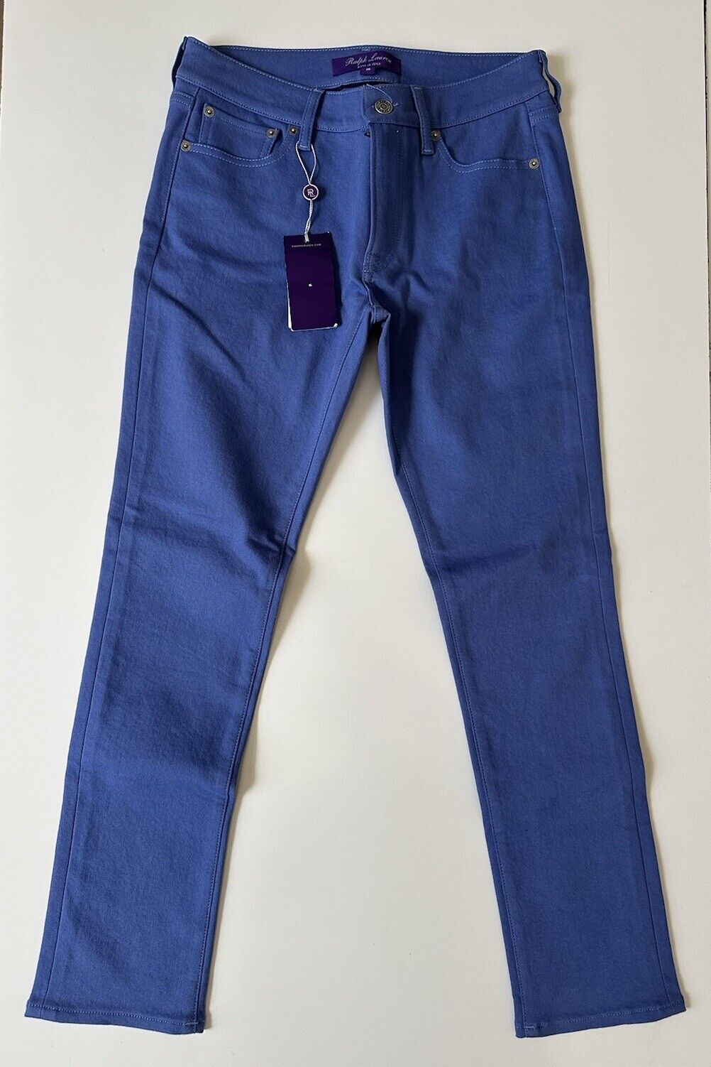 Ralph Lauren Purple Label Women’s Blue Cotton Jeans 26 Italy NWT $590