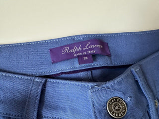 Ralph Lauren Purple Label Women’s Blue Cotton Jeans 26 Italy NWT $590
