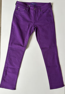 Ralph Lauren Purple Label Women’s Purple Cotton Jeans 27 Italy NWT $590
