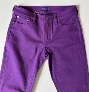 Ralph Lauren Purple Label Women’s Purple Cotton Jeans 27 Italy NWT $590