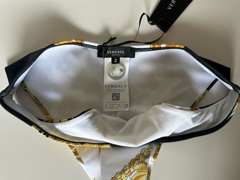Versace Women’s Black/Gold Medusa Print Bikini Bottom Small (2 IT) IT 1012283
