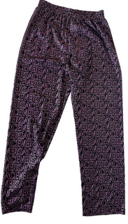 Versace Print Women’s Swim Robe Pants Black/Pink 4 US (38) IT 101013 NWT $1095