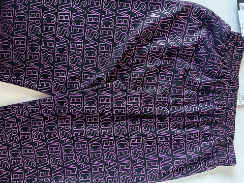Versace Print Women’s Swim Robe Pants Black/Pink 4 US (38) IT 101013 NWT $1095