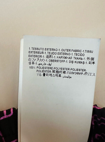 Versace Print Women’s Swim Robe Pants Black/Pink 4 US (38) IT 101013 NWT $1095