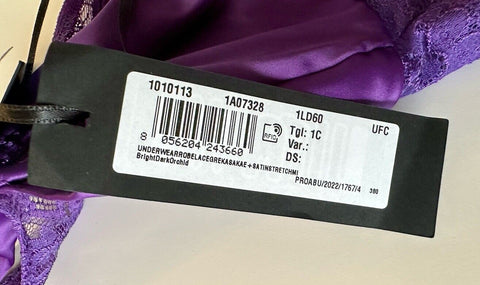 Versace Women’s Greek Key Purple Sleeveless Bodysuit 1C Italy 1010113 NWT