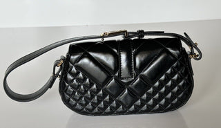 Versace Quilted Calf Leather Black Mini Shoulder Bag 1010951 IT NWT $1625