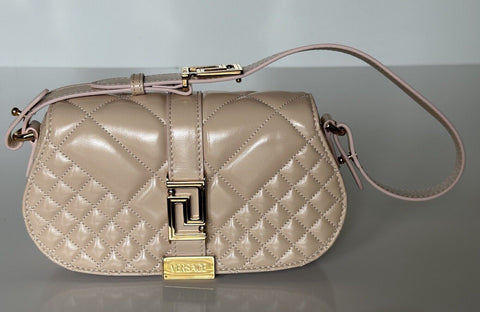 Versace Quilted Calf Leather Light Pink Mini Shoulder Bag 10110951 IT NWT $1625