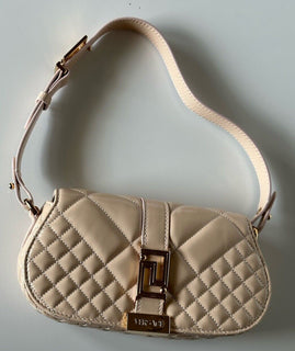Versace Quilted Calf Leather Light Pink Mini Shoulder Bag 1010951 IT NWT $1625