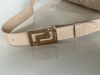 Versace Quilted Calf Leather Light Pink Mini Shoulder Bag 1010951 IT NWT $1625