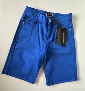 Versace Boys Blue Shorts Size 6 YVMBE66 Made in Italy NWT $290