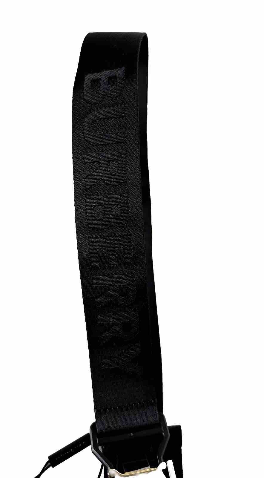 Burberry Sport Clip TB Buckle Nylon Black Belt 36/90 Italy 8051510 New $440