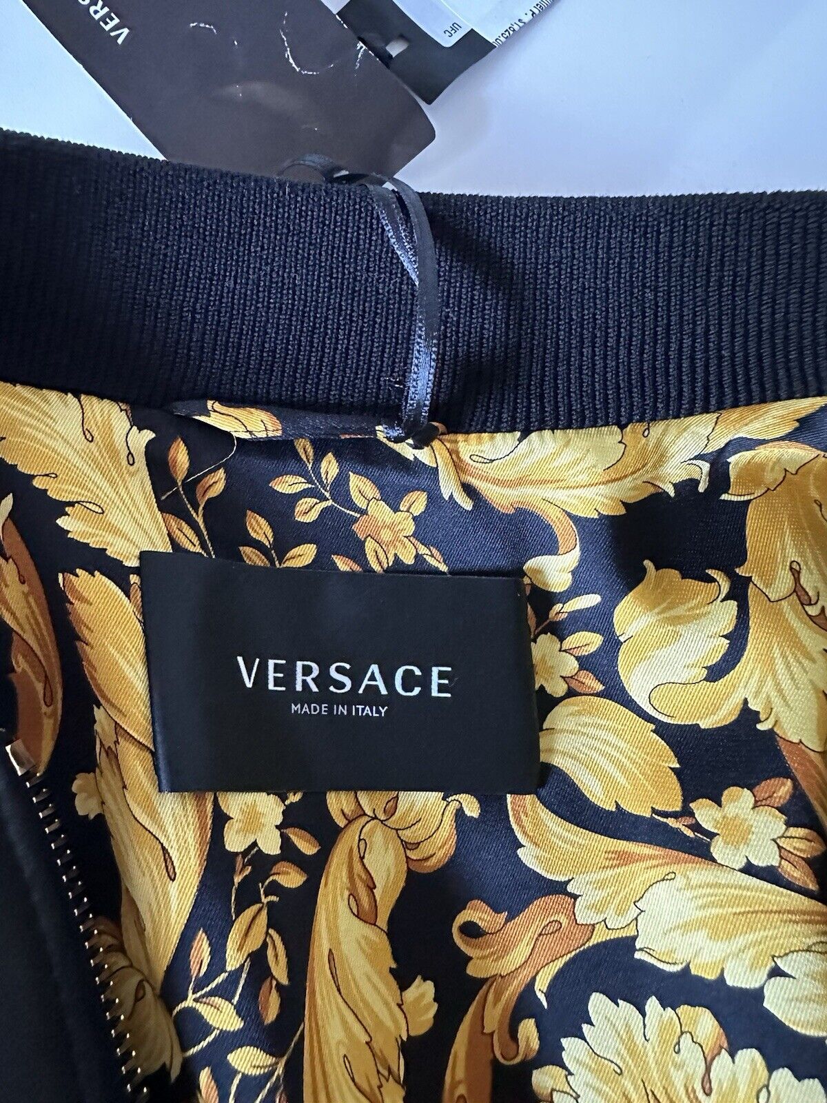 Versace Men's Calf Leather Heavy Jacket Black 42 US (52 Eu) IT NWT $3625 1007634