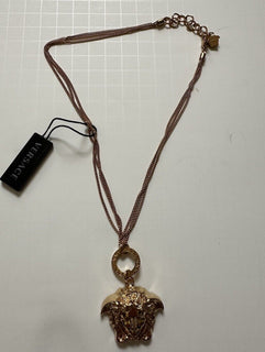Versace Medusa Head Gold Metal Neckless Adjustable Jewelry 1008765 NWT $625